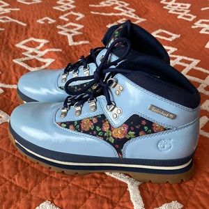 Baby blue timberland snow boots